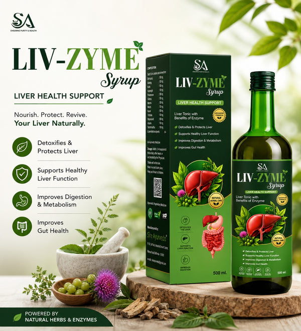 Sire® Liv-Zyme 12G Syrup | Liver Health Support | – (500ml) - 15 Days Course