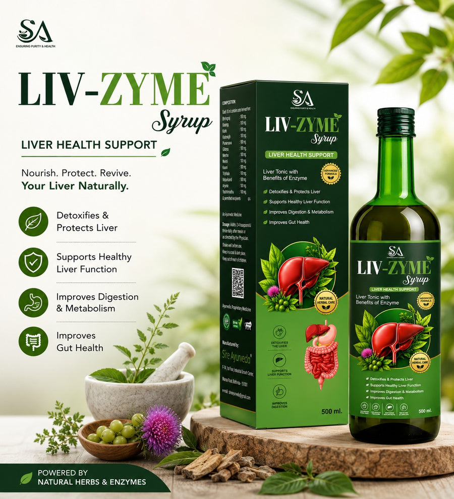 Sire® Liv-Zyme 12G Syrup | Liver Health Support | – (500ml) - 15 Days Course