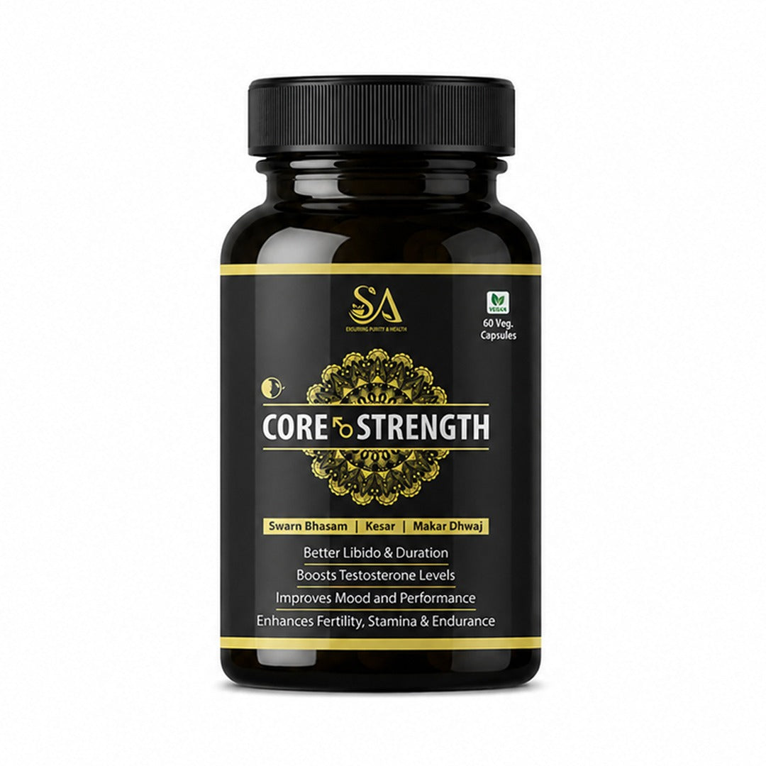Sire® CORE STRENGTH Gold Capsules ( Free Men Massage Oil) 30 Capusles Set
