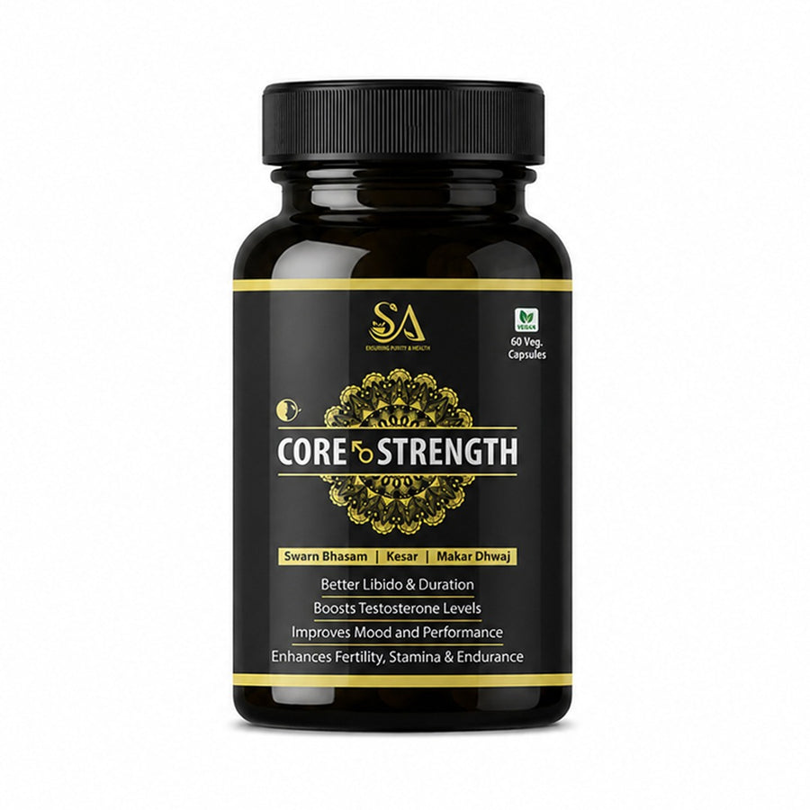 Sire® CORE STRENGTH Gold Capsules ( Free Men Massage Oil) 30 Capusles Set