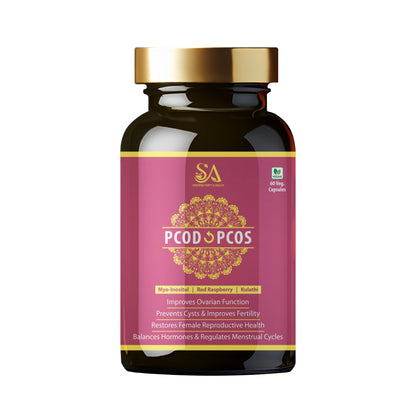 PCOD & PCOS Care Capsule With 500mg / Relief From Delayed Irregular Periods & PCOD Symptoms/Manages Hormonal Imbalance/Relief From Menstrual Cramps & Back Pain