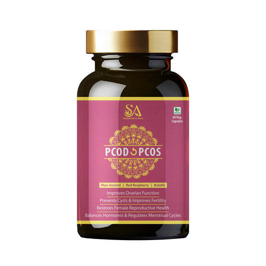 PCOD & PCOS Care Capsule With 500mg / Relief From Delayed Irregular Periods & PCOD Symptoms/Manages Hormonal Imbalance/Relief From Menstrual Cramps & Back Pain